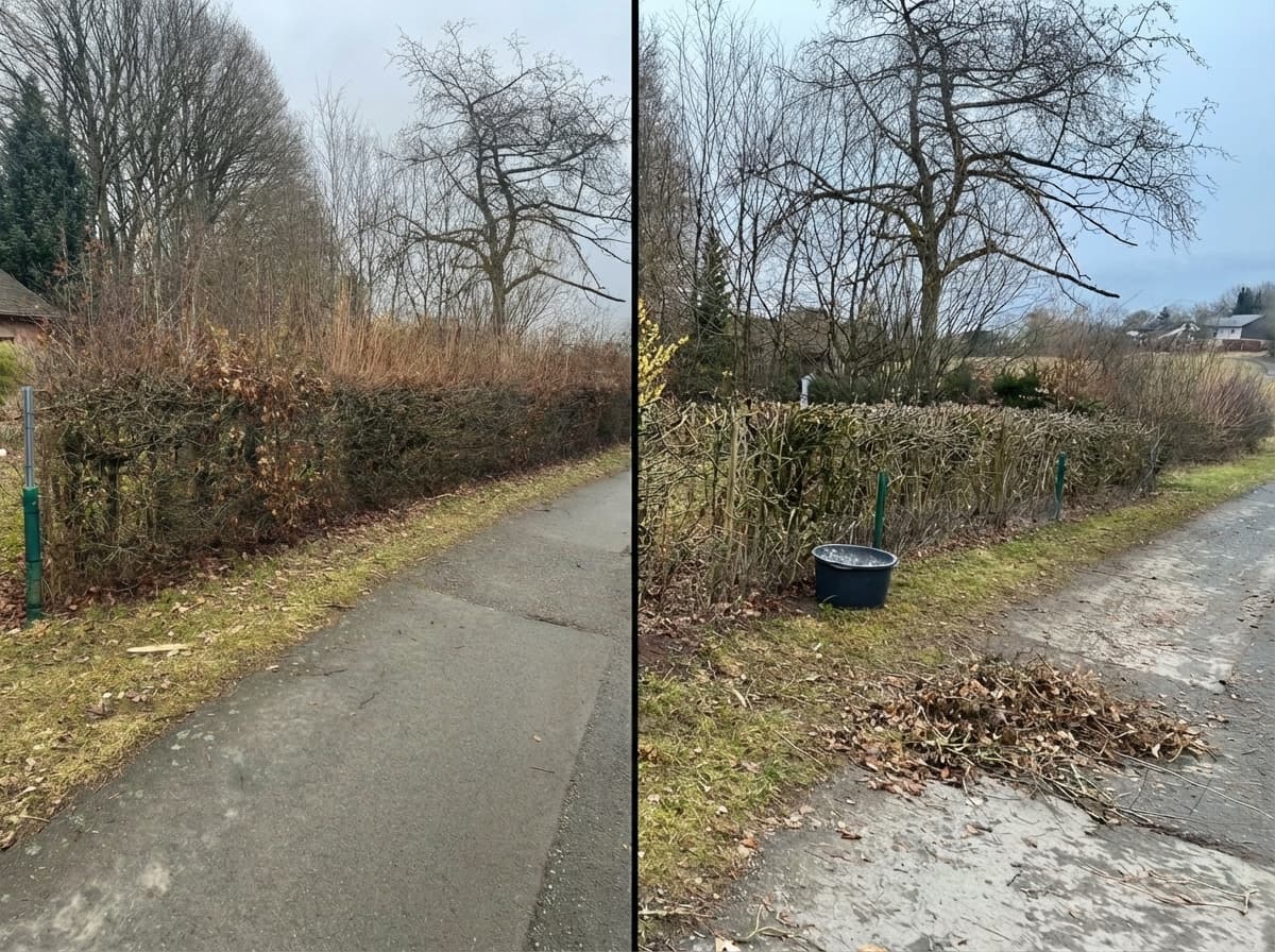 Vorher und nachher Transformation 4